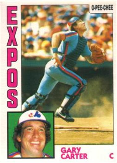 1984 O-Pee-Chee Baseball Cards 366     Gary Carter